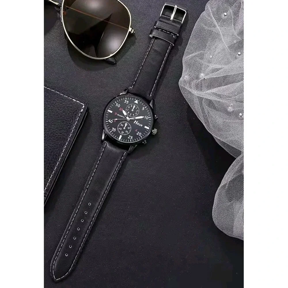 3piece Mens Gift Set Quartz Watch, Sunglasses Wallet Holiday Anniversary Present